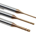 CHENGZHEN HRC55 Long Neck Micro End Mill - Deep Groove 2/4-Slot Carbide CNC Cutter - AlTiN Coated Deep Cavity Tool RoHS