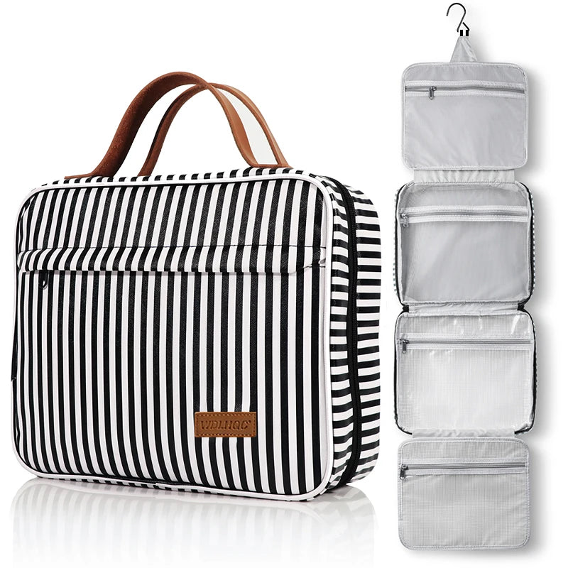 Hanging Travel Toiletry Bag Organizer Hygiene Dop Kit with Hook Accessories Bathroom Shaving Makeup for Men and Woman