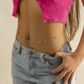 Ladies Sexy Waist Chain Devil's Eye Pendants Belly Waist Chain for Personalized Gold Plated Body Chain Jewelry