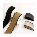 Solid Color 100% Polyester Ribbons Cotton Linen Wide Edges Polyester Webbing for DIY Bow Hair Clothing Hat Decorative purposes
