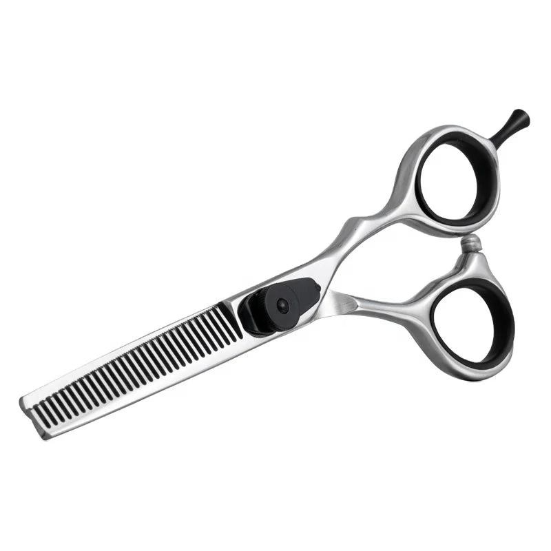 5.5 Inch XB06-55Z/V Stainless Steel Beauty Barber Scissors with 30 Teeth Right-Handed Medium Handle