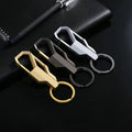 Men's Car Key Chain Metal Key Ring Pendant Laser Lettering logo Gift