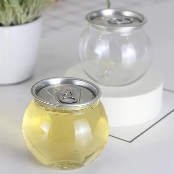 210ml 7oz Food Grade PET Plastic Soft Drinks Cans for Drink Juice Coffee Beverage Packaging