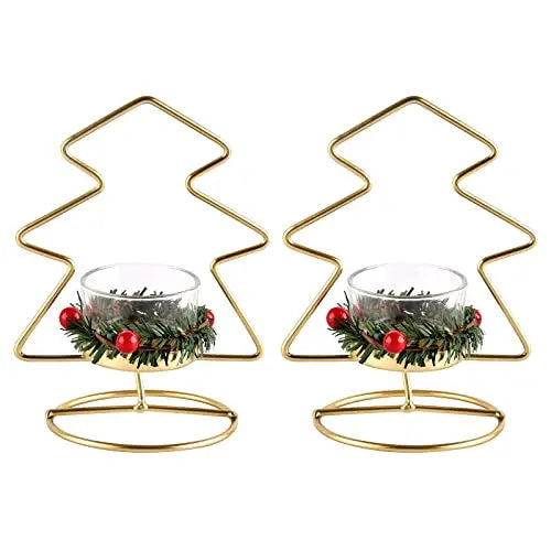 Irregular Shape Handmade Electroplated Metal Tealight Candle Holder Customizable Color Logo Table Stand Home Wedding Christmas