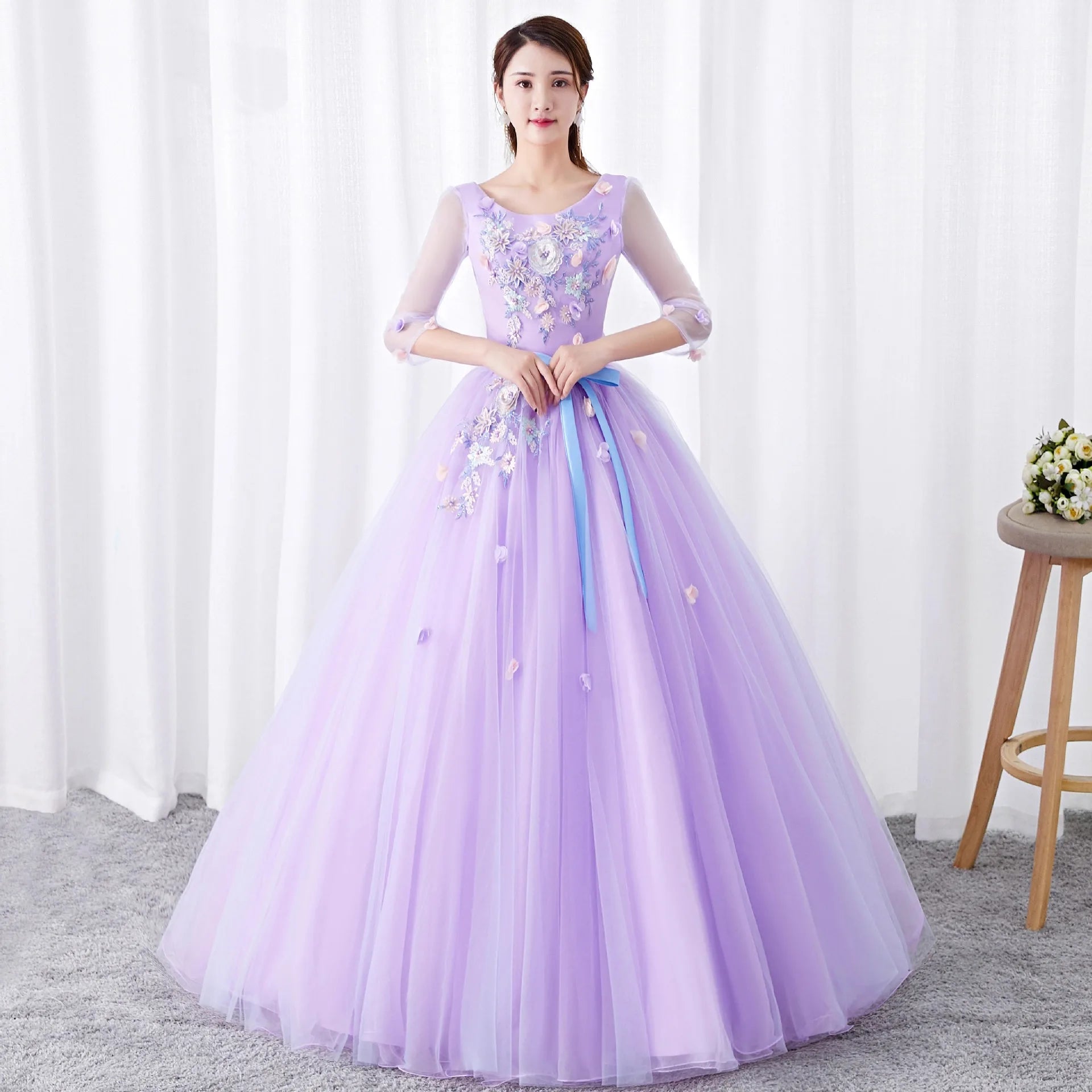 New Art test Vocal Evening Dress Female Slimming Annual Meeting Presided Solo Performance Costume Pengpeng Skirt
