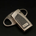 Wholesale Modern Stainless Steel Cigar Cutter Double Flame Lighter Sets Durable Multifunctional Gift Set GUEVARA
