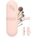 Custom Logo Modern Style Washable Silicone Makeup Brush Holder Portable Mini Travel Cosmetic Pouch Case for Girls' Storage Use