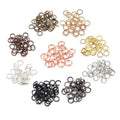 100pcs/bag Silver Gold Open Circle Jump Rings Necklace Bracelet Earring Pendant Connectors DIY Making Jewelry Crafts Accessories