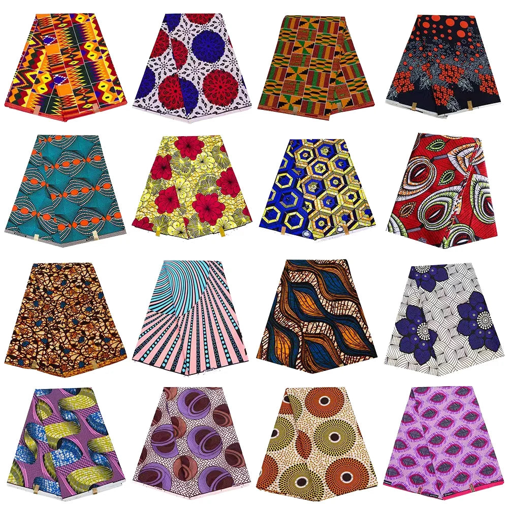High Quality Anti-Static Interlock Print Wax Fabric Dot Polyester Cotton for Boys Popular for African Loincloth Clothing