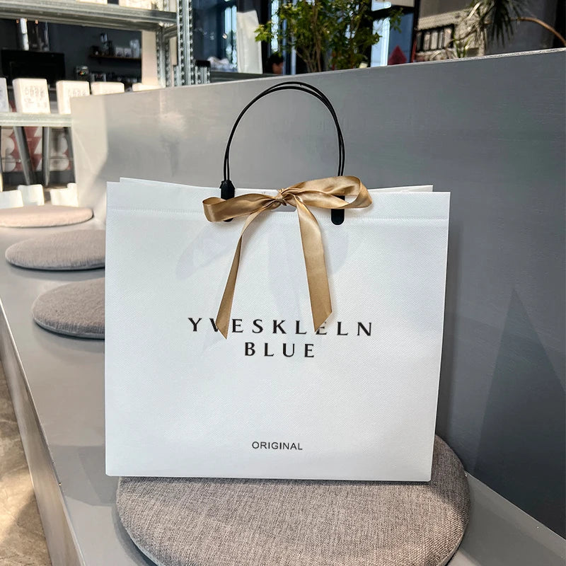 Ready to Ship Cheap Tote Bags Custom Printed Recyclable Fabric Disposable Nonwoven Cloth Bag 42*33*11 cm