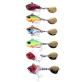 Vib Fishing Lures Hard Mental Lure with Fishing Hook Fishing VIB Lure 2.5CM-9G-10#