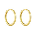925 Sterling Silver 14K Gold Plated Mini Series Minimalism Geometric Jewelry Simple Huggies 6Mm 7Mm 8Mm 9Mm Hoop Earrings