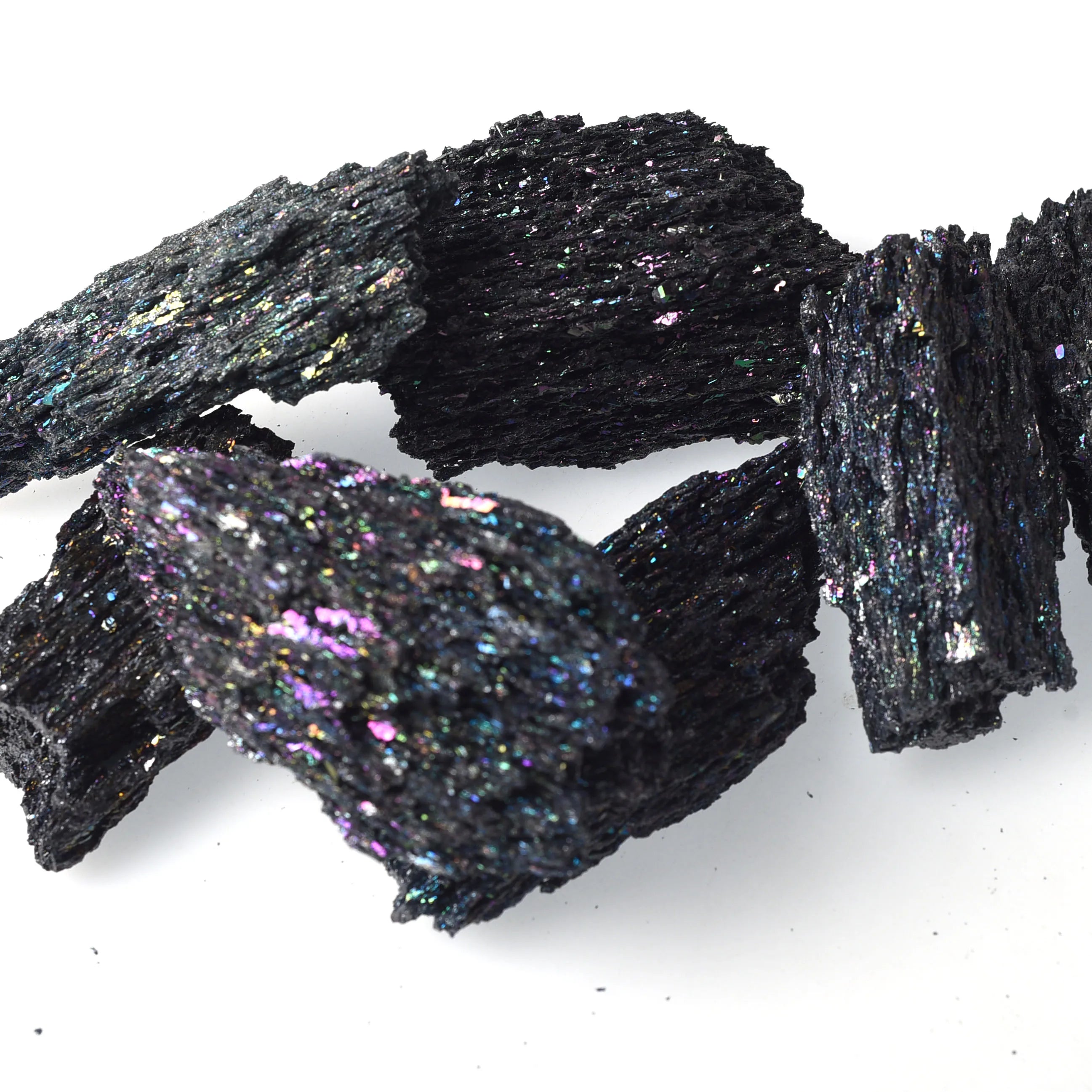 Wholesale Natural Colorful Rough Stone Carborundum Raw Crystal Mineral Specimen 7 Colour Mine for Feng Shui