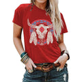 2023 Super Chic Aztec Vintage Bull Head Tees Women Oversized Graphic Women Summer T Shirt