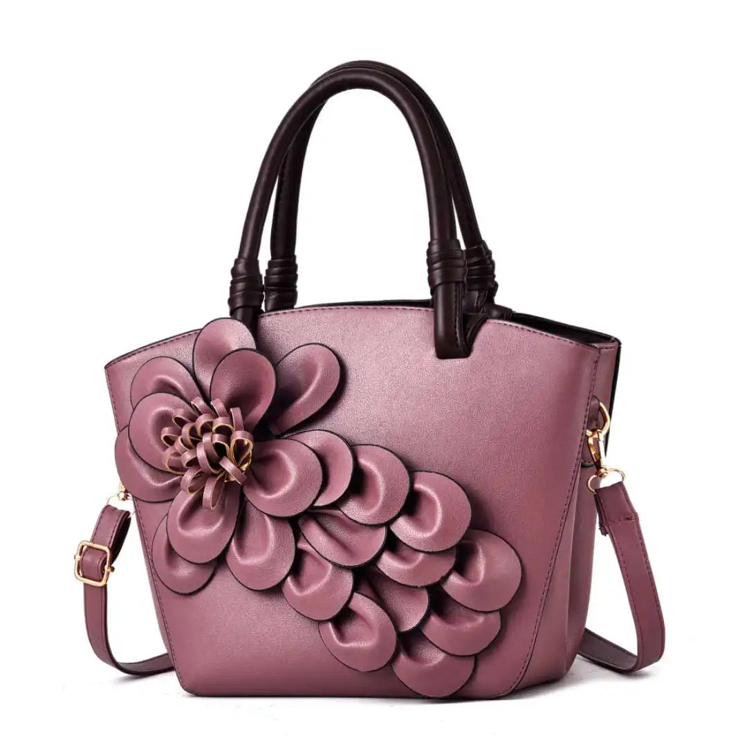 New Three-dimensional Flower Elegant All-match Women Handbags Tote Sweet Lady Shoulder Bag Cross Body Bag Fashion Custom
