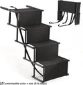 Heavy Duty 110Lbs Foldable Dog Ramp Non-Slip Waterproof Surface Adjustable Pet Stairs for SUV Truck Car Travel Use