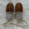 Sample Support Hot Sale Winter Warm Real Sheepskin With Fur Gloves Sheepskin Double Faced Sheepskin Mittens for Baby