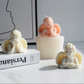 New 3D Silicone Resin Candle Molds for Handmade Candle Mousse Cake Molds Baby Angel DIY Concrete Decorations Chocolate Mould