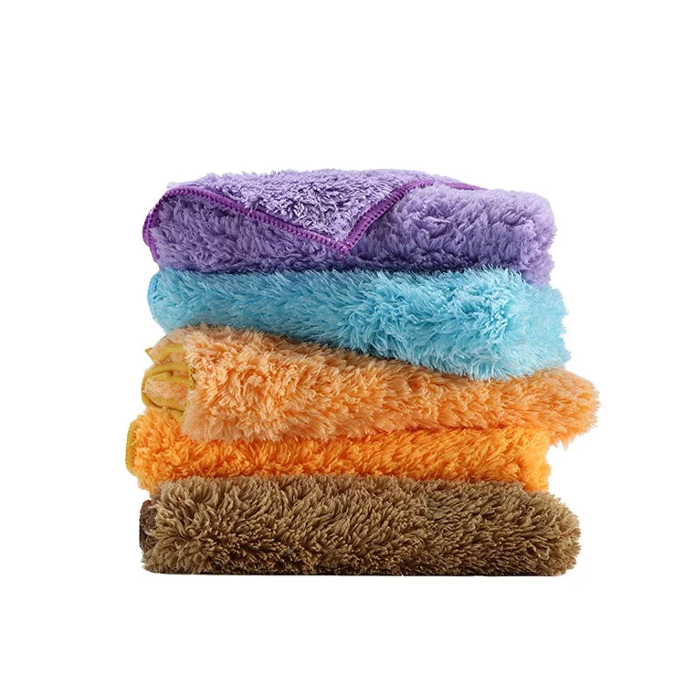 Quick Drying Durable Kitchen Washcloth Electrostatic Towel Super Water Absorption Floor Microfiber Kitchen Cleaning Cloth