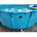 Lvju 7000L 1800 Gallon Dia 3m X Height 1m Round Fish Pond Collapsible Plastic Fish Tank Swimming Pool
