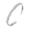 Hot Selling Geometric Irregular Zircon Bracelet Bangle Light Luxury Full Diamond Cuff Bracelet for Women