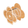 Factory Custom Wholesale Acrylic Hair Ring Storage Box Flower Shape Acrylic Box