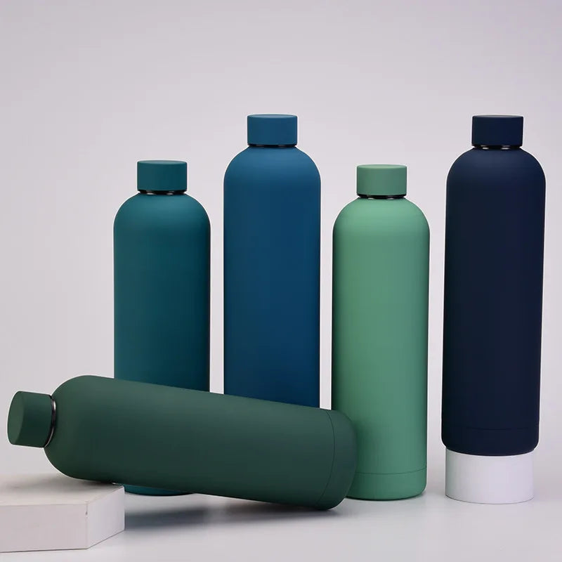 2024 Outdoor 350ml/500ml/750ml Double Wall Stainless Steel Vacuum Insulated Sport Water Bottle with Custom logo