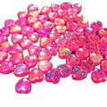 Wholesale 9*9mm Mixed AB Color Heart Loose Spacers Beads for Jewelry DIY Handmade Accessories