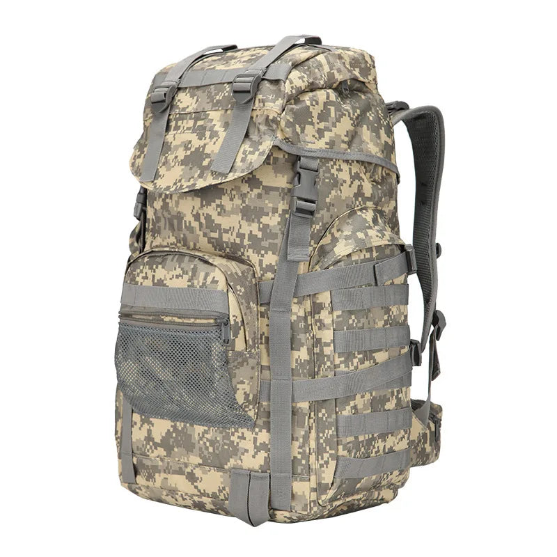 OEM Dry Bag Waterproof Drawstring Backpack Camouflage Large Mountaineering 50L Diy Tactical Backpack Outdoor Sports School Bag