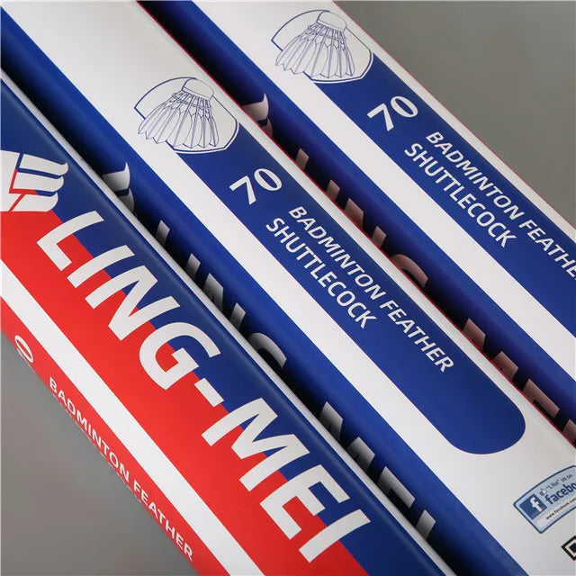 Wholesale Lingmei 70 Badminton Shuttlecock High Grade Goose Feather Shuttles