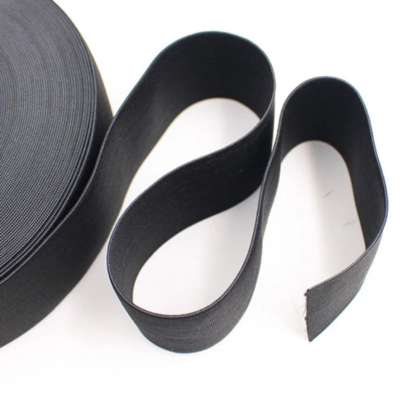 2.5cm 3.5cm 5cm 100% Polyester Knitted Material Flat Elastic Garment Sewing Accessories Webbing Rubber Band 30m/roll Jinming