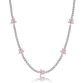 Dylam Luxury Collection in Stock No Moq Rhodium 18K Gold Plated 925 Sterling Silver  Infinite Elements Zirconia Tennis Necklace