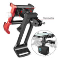 Giyo G-003 Aluminum Alloy Bike Phone Mount for Bicycle Stem Handlebar with Multi-Vehicle Compatibility Light Lamp Holder Bracket