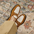 Custom Luxury Suede Leather Brown Patchwork Office Wedding Party Business Dress Shoes Casual slip on Loafer Men