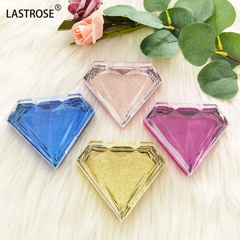 OEM Luxury Transparent Diamond Lashbox Packaging Handmade Empty Crystal Lash Boxes for False Eyelashes