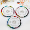 8mm Diamond Hijab Pins Colorful Muslim Scarf Clip Needles with Rhinestone Brooches Women's Wedding & Gift Accessories