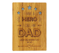 Laser Engraved Bamboo Greeting Card for Father Dad Birthday Card Wholesale Fathers Day Love Gifts Greeting Cards with Envelope