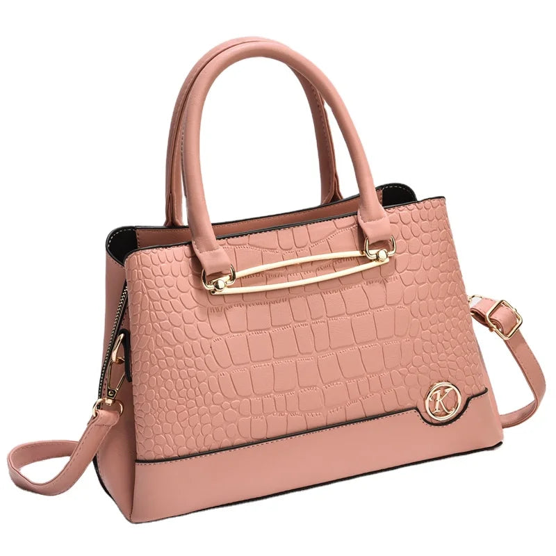 Trendy Elegant and Generous Women's Stone Pattern Crossbody Handbag Casual Tote Style Wholesale Available