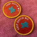 New Product Garment Accessories Adhesive Embroidery Badgecustom Clothes Hats Merrow Border Fabric Embroidery Patch