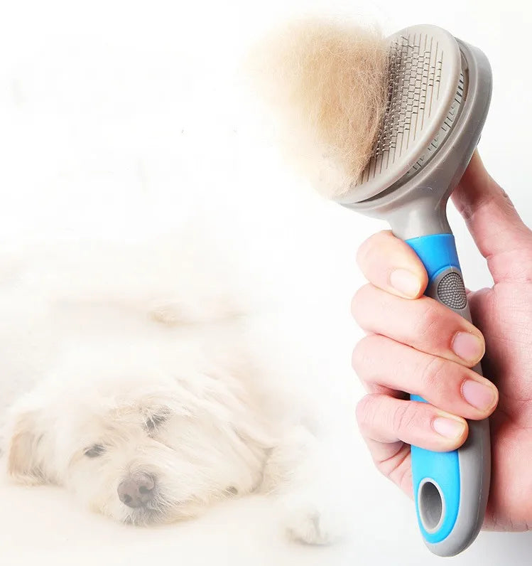 Automatically Self-Cleaning Pet Grooming Brush Dog for Cat Slicker Comb Made of Durable Rubber