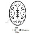 Wrought Iron Components Elements Hand Metal Decorative Rosettes