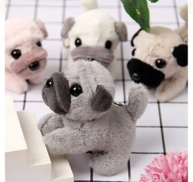 Wholesale Plush Cute Mini Stuffed Animal Toys Puppy Dog Keychain Pendant Promotion Kawaii Stuffed Cute Dog Plush Keychains Toys