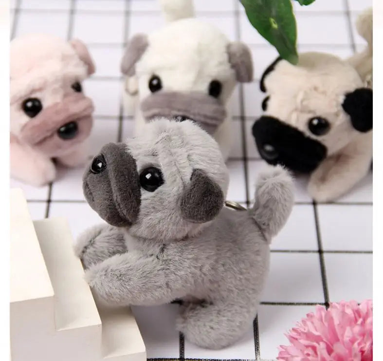 Wholesale Plush Cute Mini Stuffed Animal Toys Puppy Dog Keychain Pendant Promotion Kawaii Stuffed Cute Dog Plush Keychains Toys