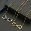 2022 Wholesale 18k Gold Stainless Steel Necklace Letter Alphabet Necklace Custom DIY Name Necklace for Women Gift
