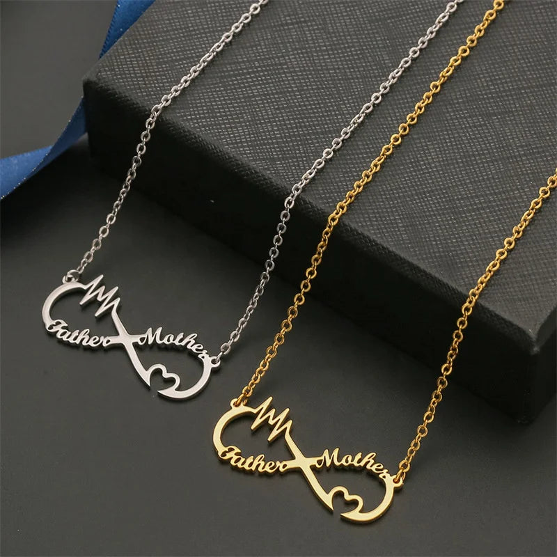 2022 Wholesale 18k Gold Stainless Steel Necklace Letter Alphabet Necklace Custom DIY Name Necklace for Women Gift