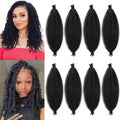 Wholesalers Crochet Braid Pre-separated Springy Afro Twist Hair Pre-fluffed Natural Kinky Curly Crochet Hair for Marley Braids