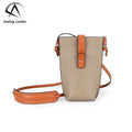 Andong Genuine Cow Leather Phone Pocket Purse Women Shoulder Bags Female Simple Small Bag Cowhide Fashion Messenger Sling Bag