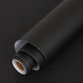 Matt Black Modern Embossed Waterproof Contact Paper Textured Peel and Stick Thick Self Adhesive Removable Vinyl Film Wallpaper