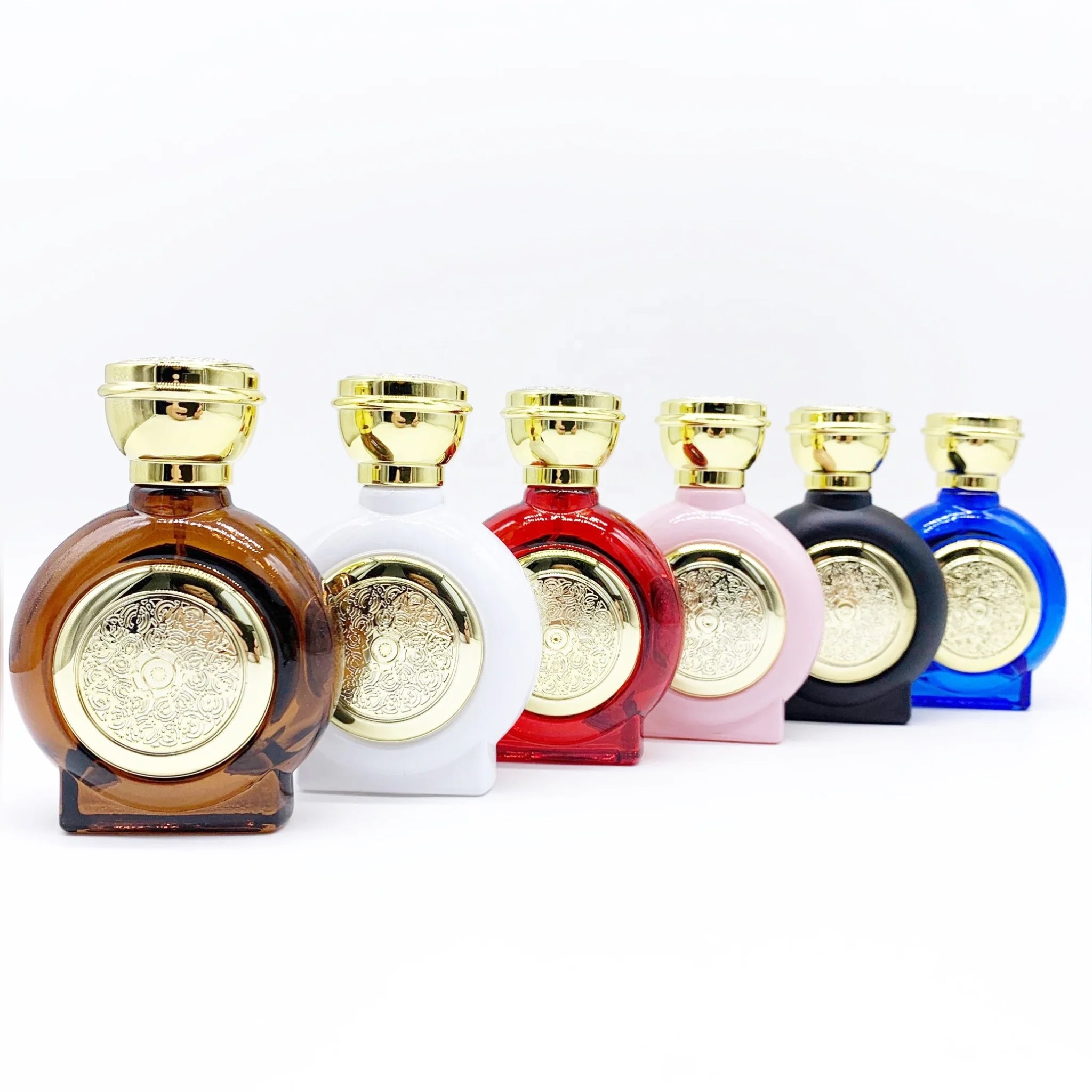 Luxury 50ml Glass Empty Refillable Spray Perfume Bottle High End Arab Perfume Empty Bottle