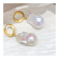 Wholesale Fashion Jewelry Edison Gold Jewelry 18k Gold Plated Earrings Baroque Pearls Earrings